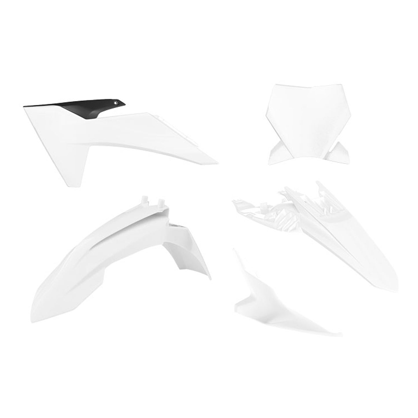 Racetech Plastic Kit SX65 24-25 (5 pcs) White / Black