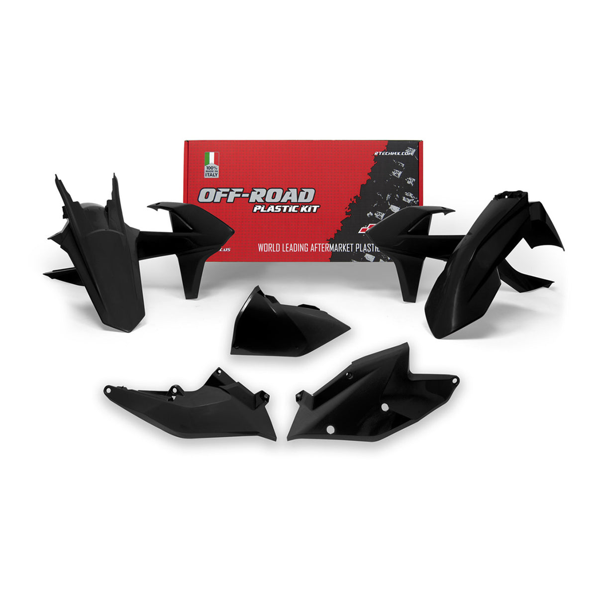 Racetech Plastic Kit EXC/EXCF/XC-W125-500 17-19 (5 pcs) Black