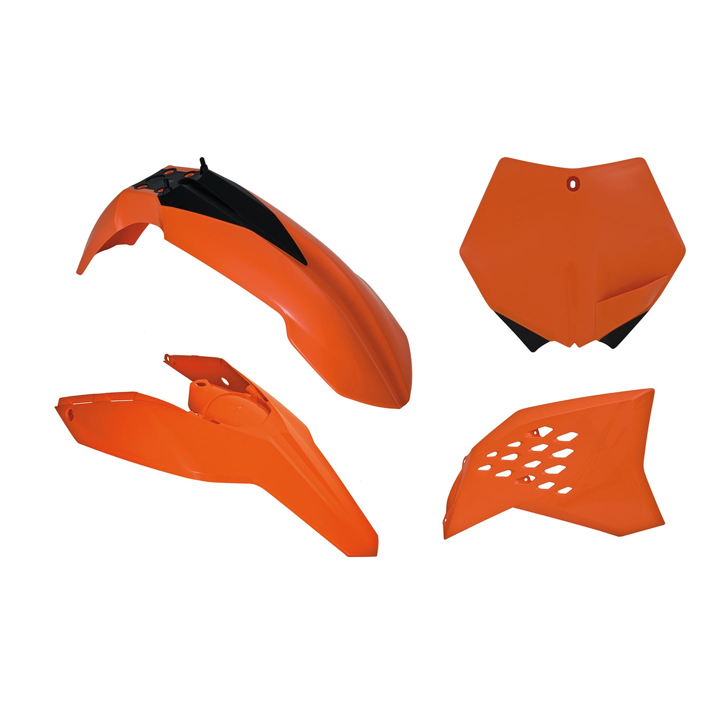 Racetech Plastic Kit SX-SXF125/250/450/505 07-10 (4 pcs) Orange