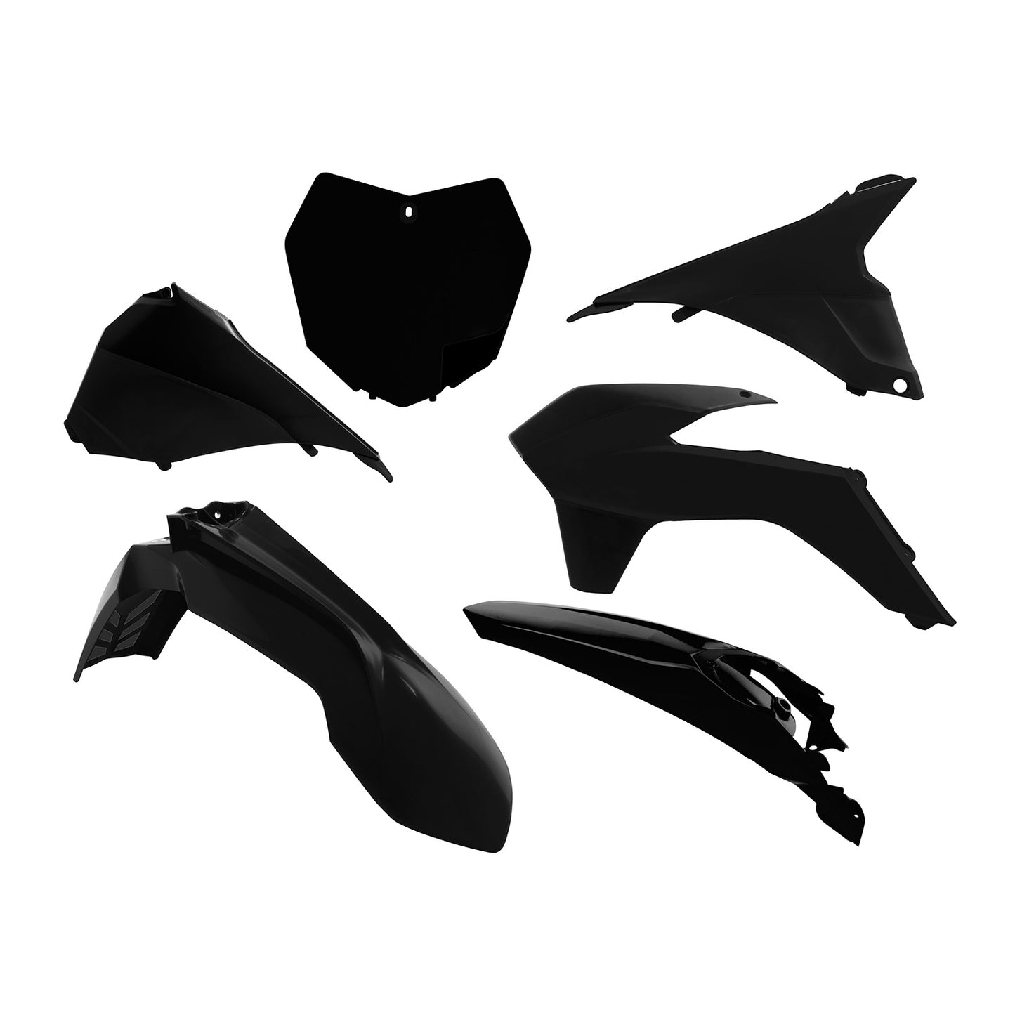 Racetech Plastic Kit SX250 13-16/SXF125/150 13-15 (6 pcs) Black