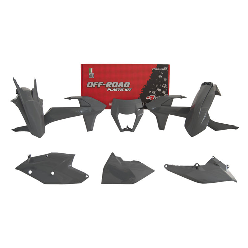 Racetech Plastic Kit EXC/EXCF/XC-W125-500 17-19 (6 pcs) Quantum Grey