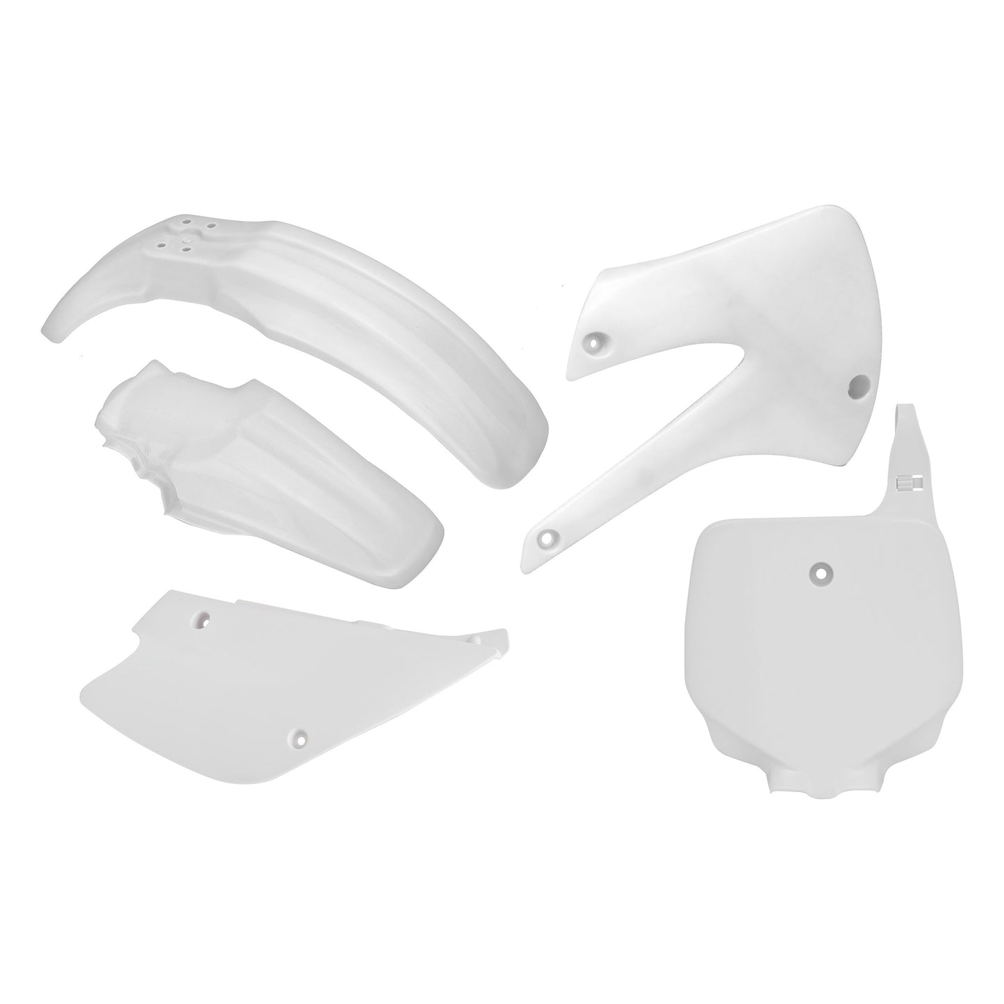 Racetech Plastic Kit KX85-100 98-13 (5 pcs) White