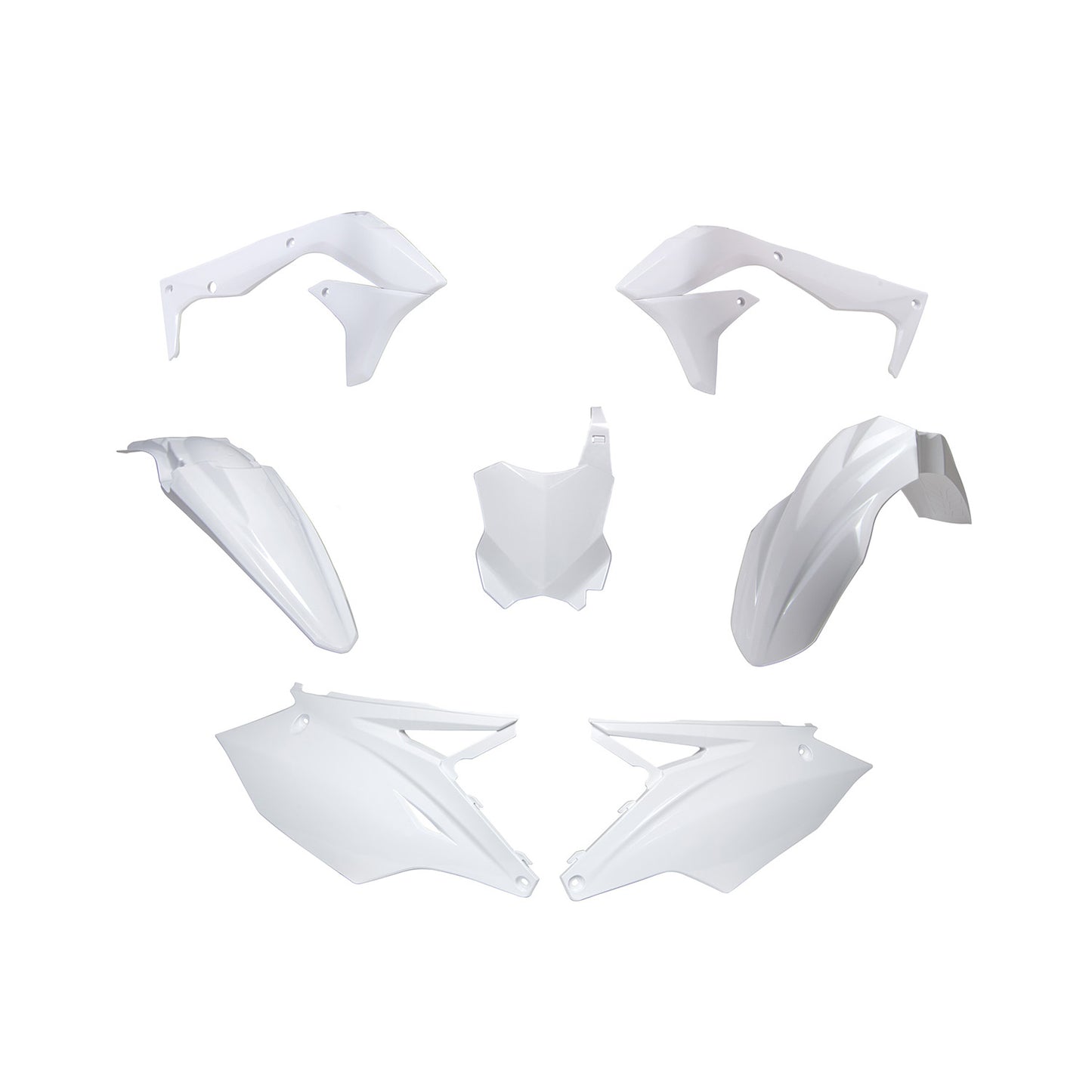 Racetech Plastic Kit KX450 16-18 (5 pcs) White