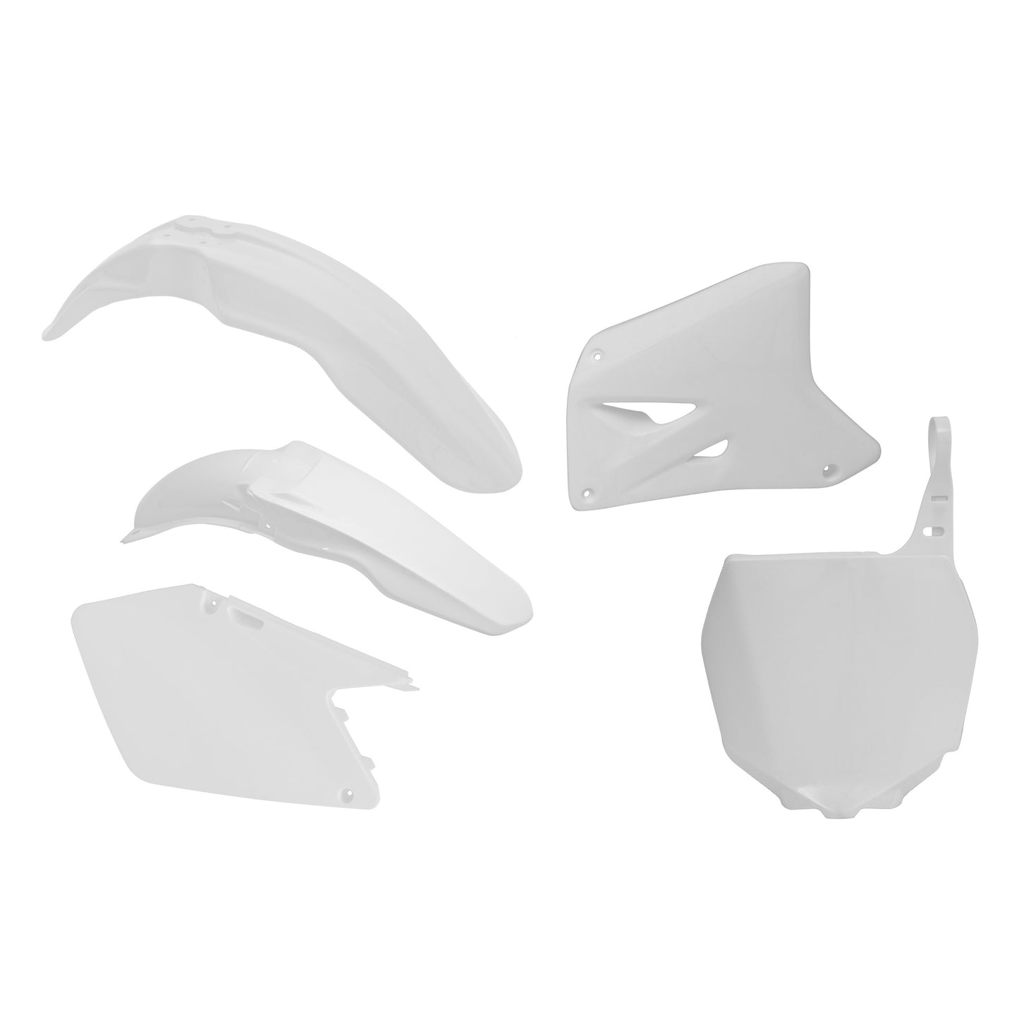 Racetech Plastic Kit RM125/250 01-11 (5 pcs) White