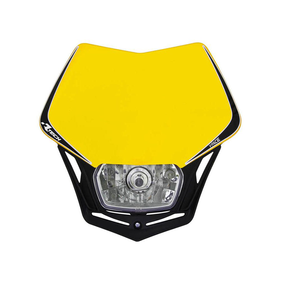 Racetech V-Face Headlight Yellow / Black