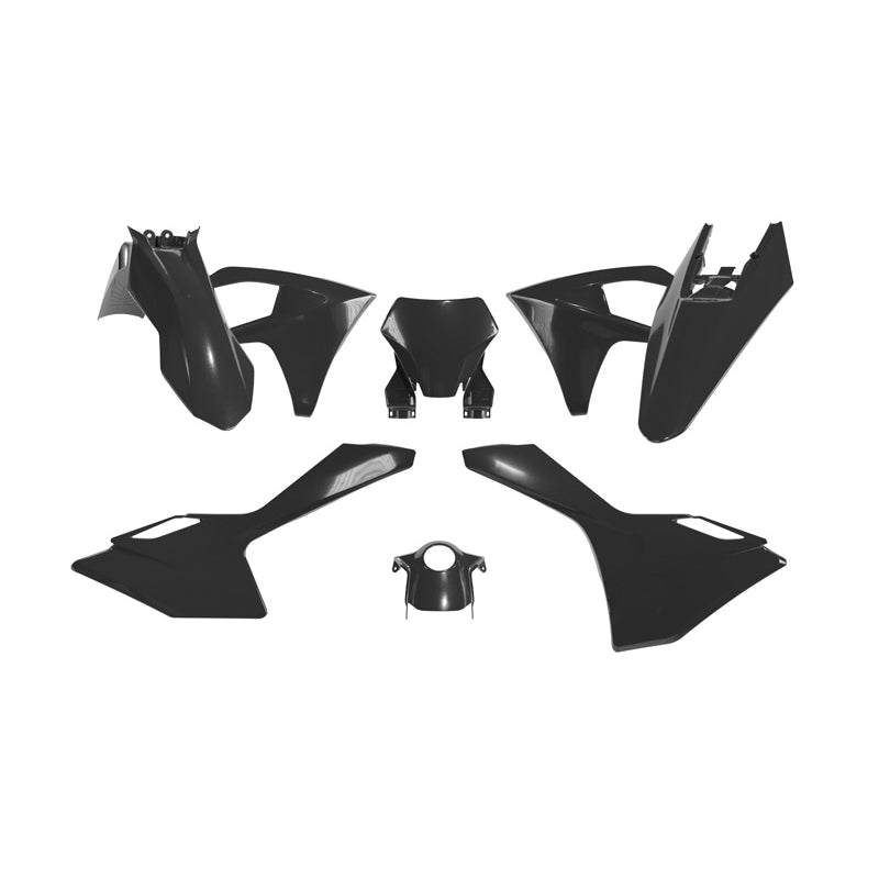 Racetech Plastic Kit MC125/250/EXF250/350/450 24-26 (6 pcs) Black