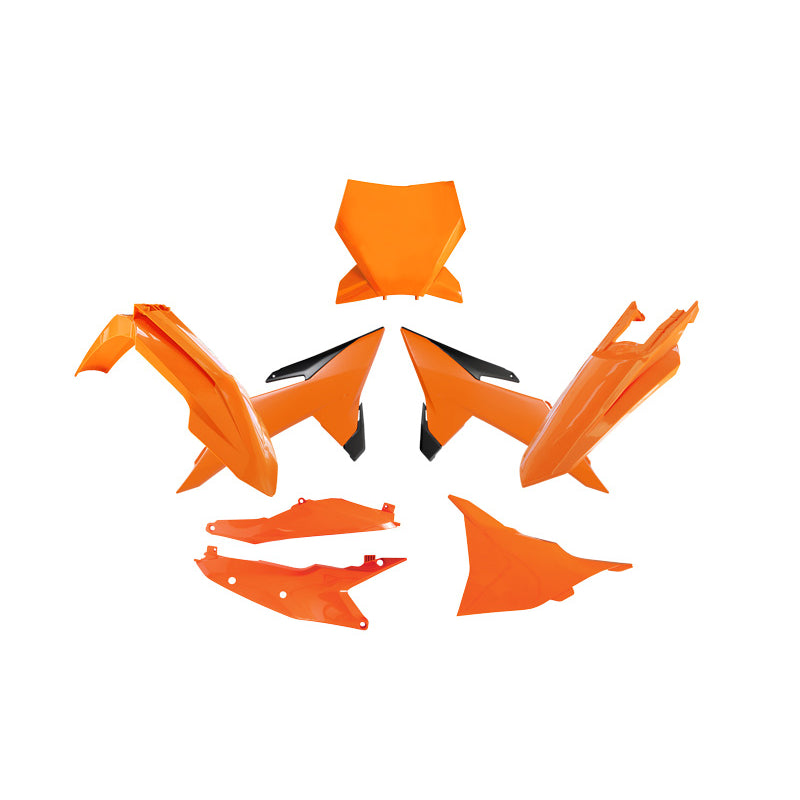 Racetech Plastic Kit SX125/250/300/SXF250/350 25 (6 pcs) KTM Orange / Black
