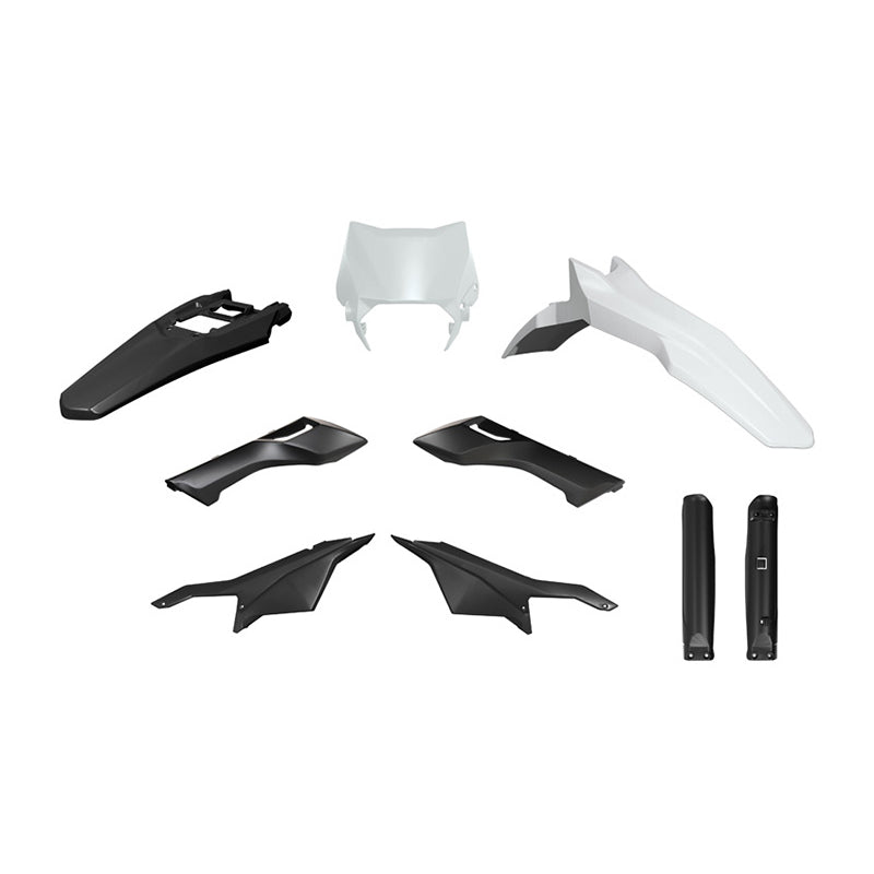 Racetech Plastic Kit Ultra Bee 23-24 (6 pcs) OEM / Black / White