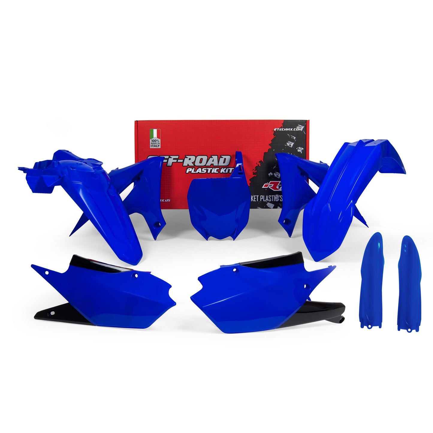 Racetech Plastic Kit YZF250 19-23/YZF450 18-22 (6 pcs) Yamaha Blue