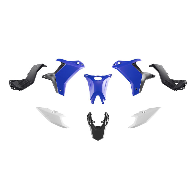 Racetech Plastic Kit T7 25-26 (7 pcs) OEM - Yamaha Blue / White / Black