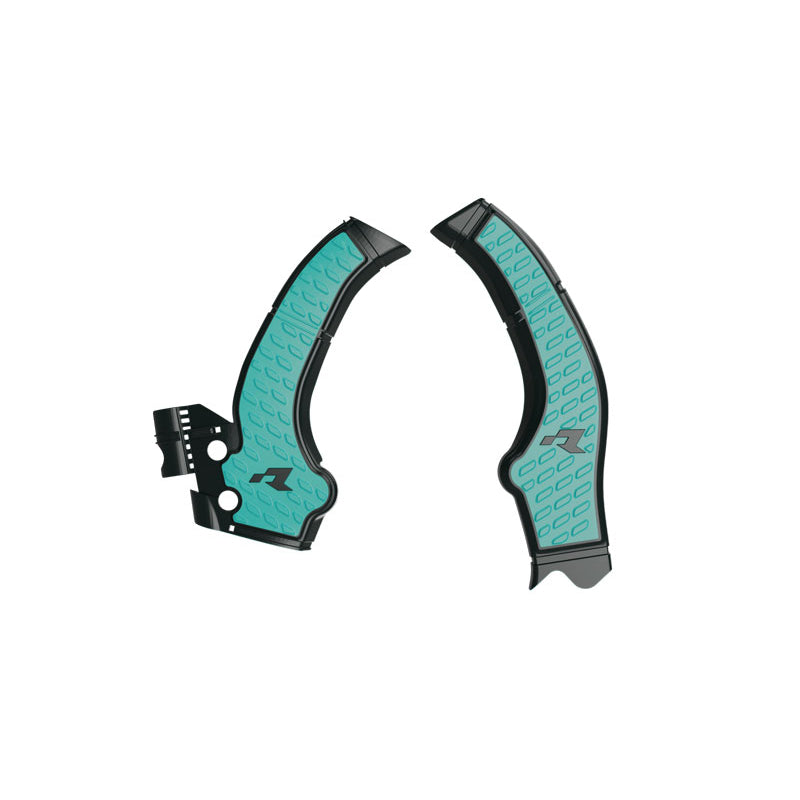 Racetech Frame Guard Kove 800 XPro/Rally 24-26 Black / Aquamarine Green
