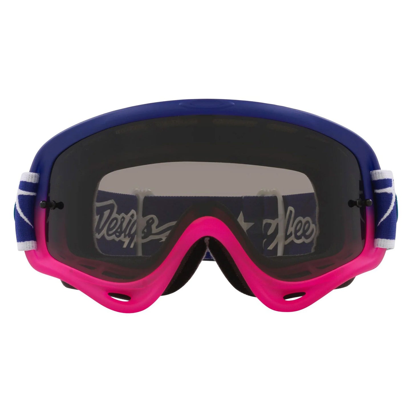 OAKLEY O-FRAME MX TROY LEE DESIGN SPEED STARS BLUE/PINK, DARK GREY LENS