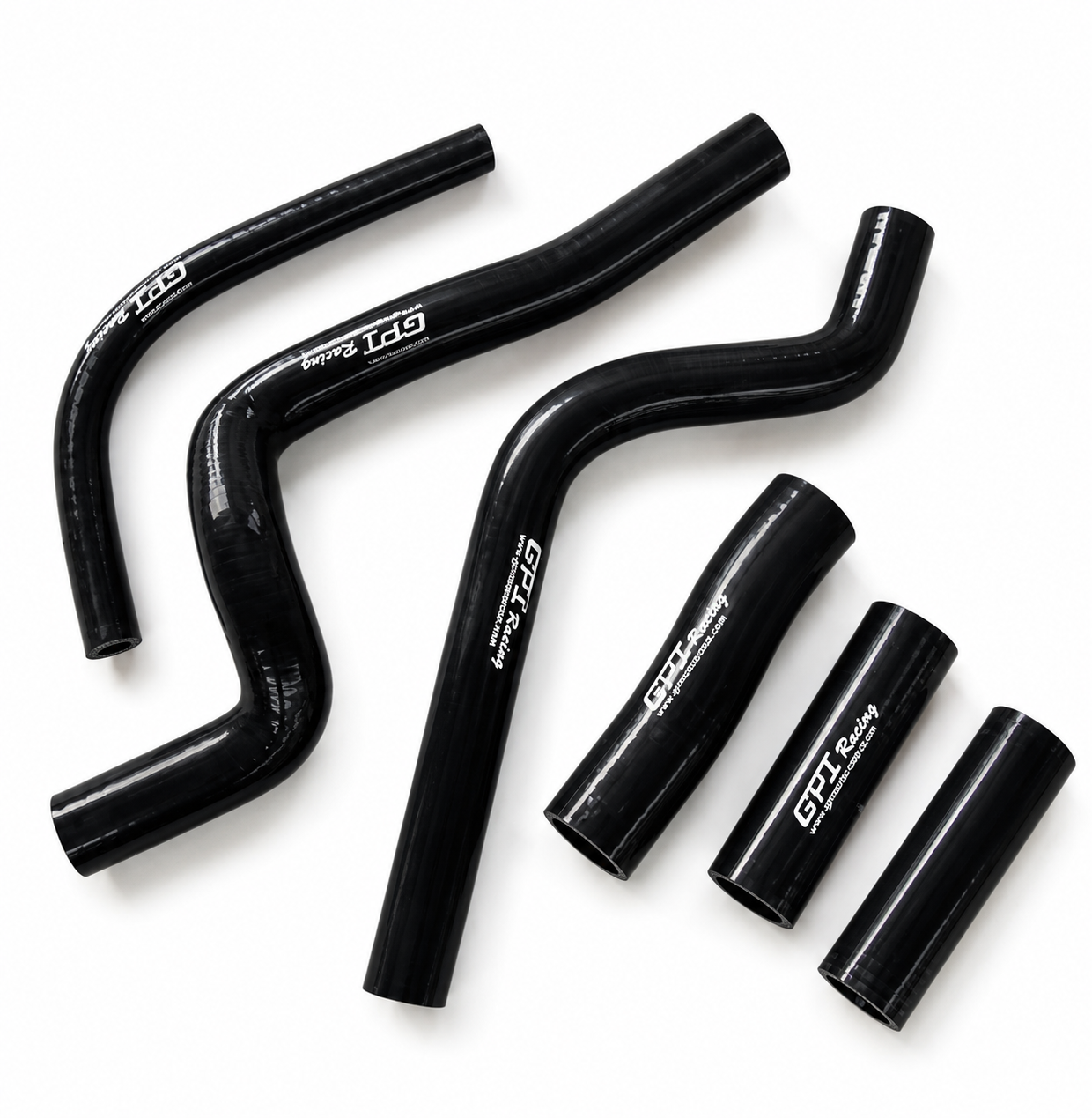 RADIATOR HOSE KIT 6pcs BLACK 89-01 HONDA CR500 SILICONE 19062-ML3-910