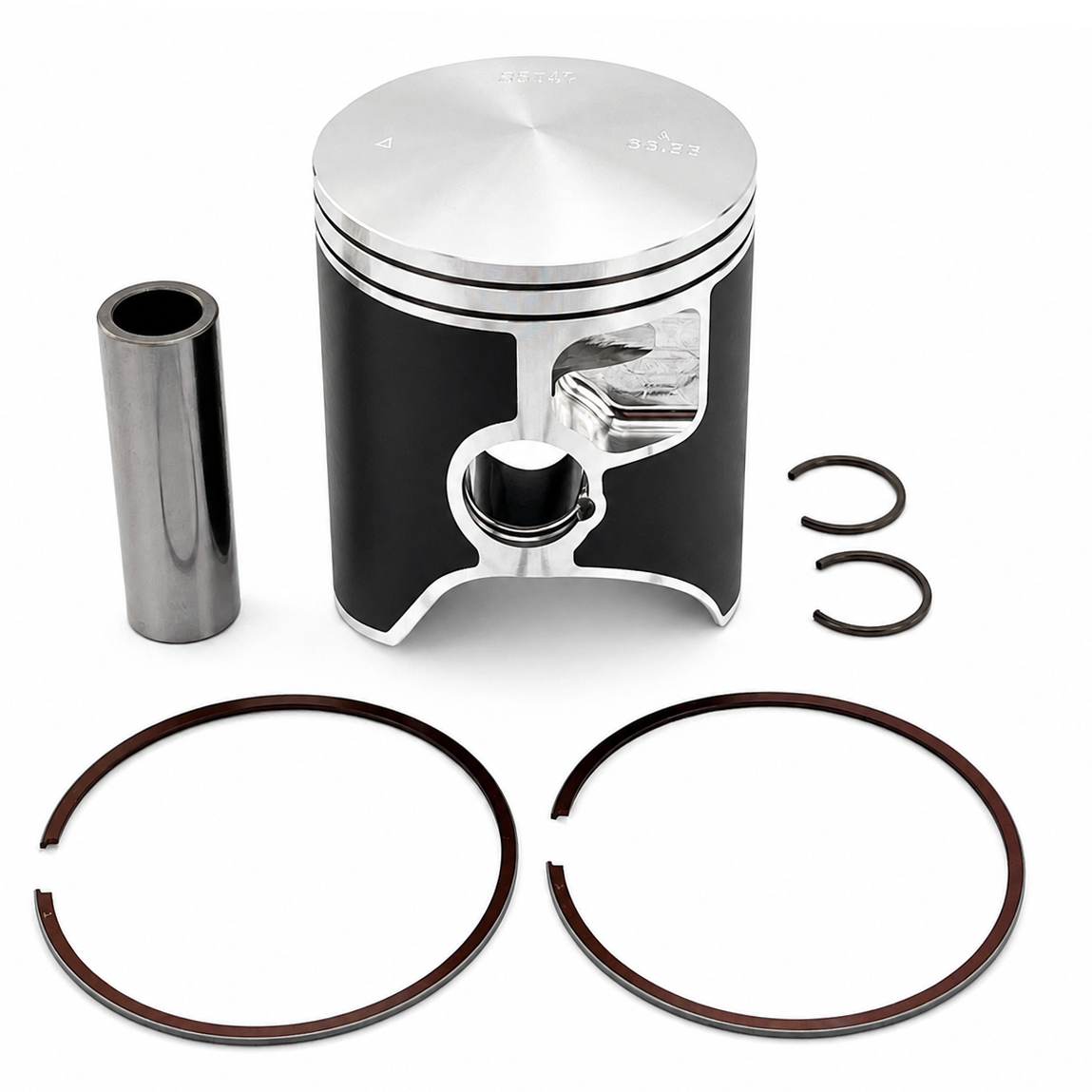 PISTON KIT VERTEX 66.40mm D TM RACING MX/EN/SM 250 FI 2019-26, VERTEX 24616D