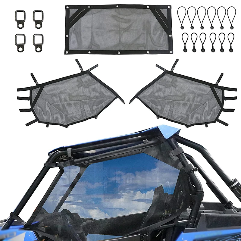 POLARIS RZR WINDOW MESH SAFETY NETS MOST MODELS 2015-2022