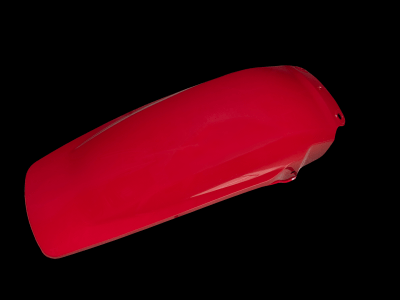 1981 1982 Honda CR 250 450 480 Rear Fender Mud Guard Injection Molded Gloss Red