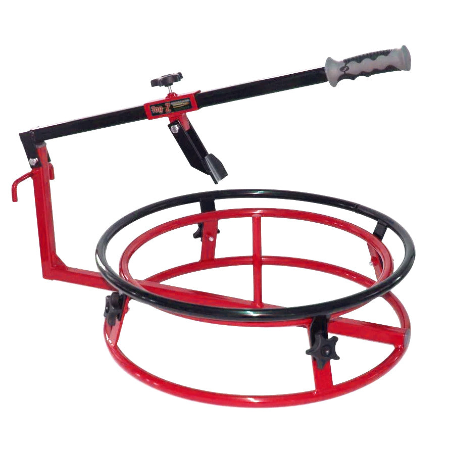 TYRE CHANGER + 21'' RING / RED, TAG-Z TWIN RING TYRE CHANGER
