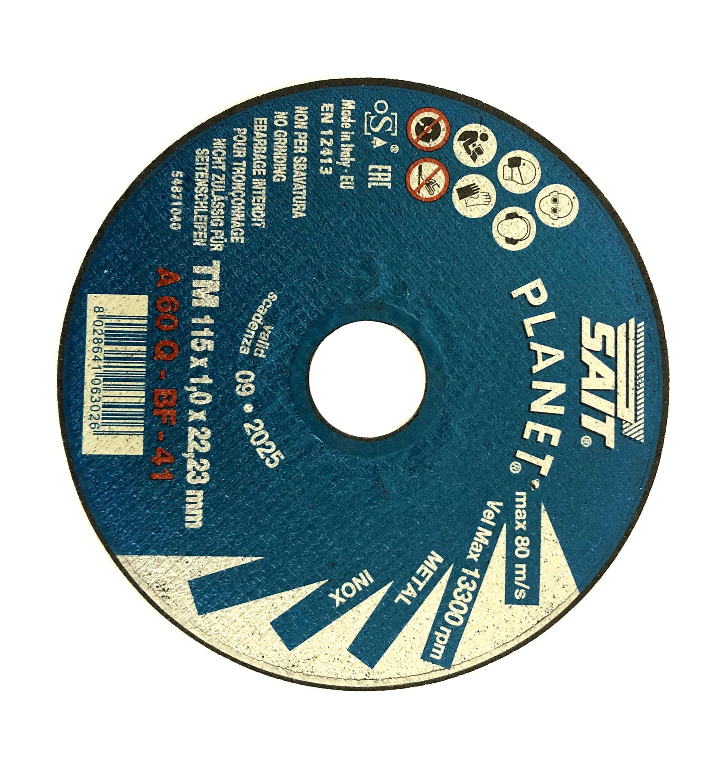 115x1x22.2 SAIT PLANET, EACH > GRINDER, GRINDING, DISCS, CUTTER, DISC