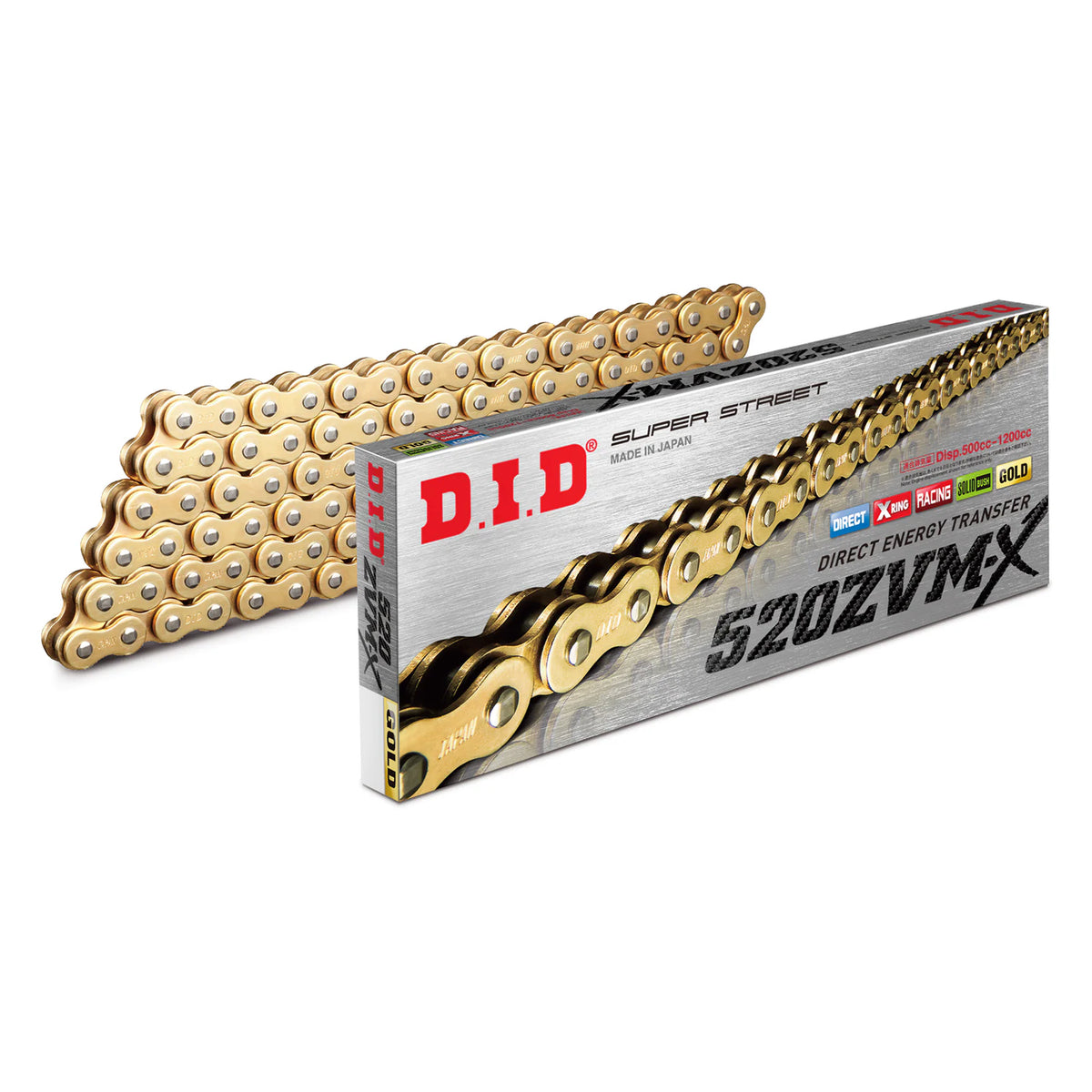 DID Chain 520 ZVM-X (Heavy Duty X Ring) (ZJ) 112L
