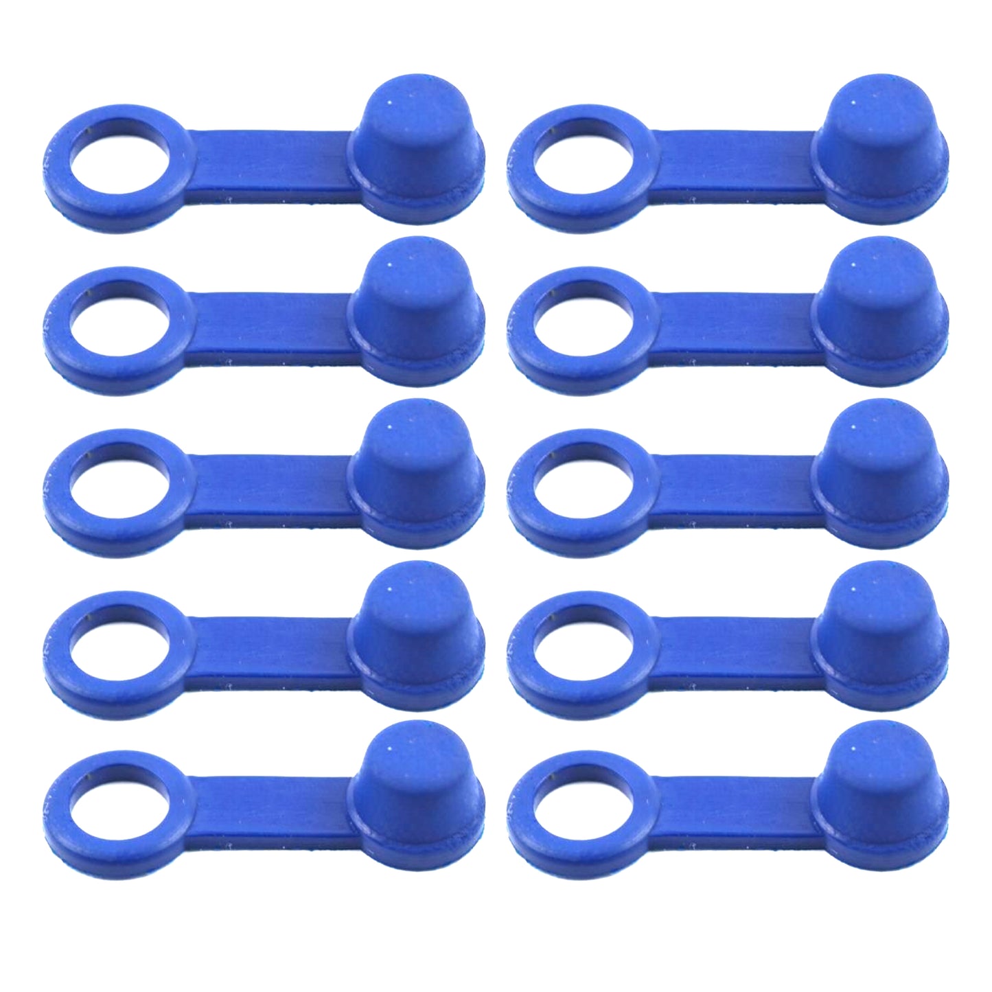 TRADE PACK 10 RUBBER CAPS BLUE, BLEED NIPPLE COVER CAP