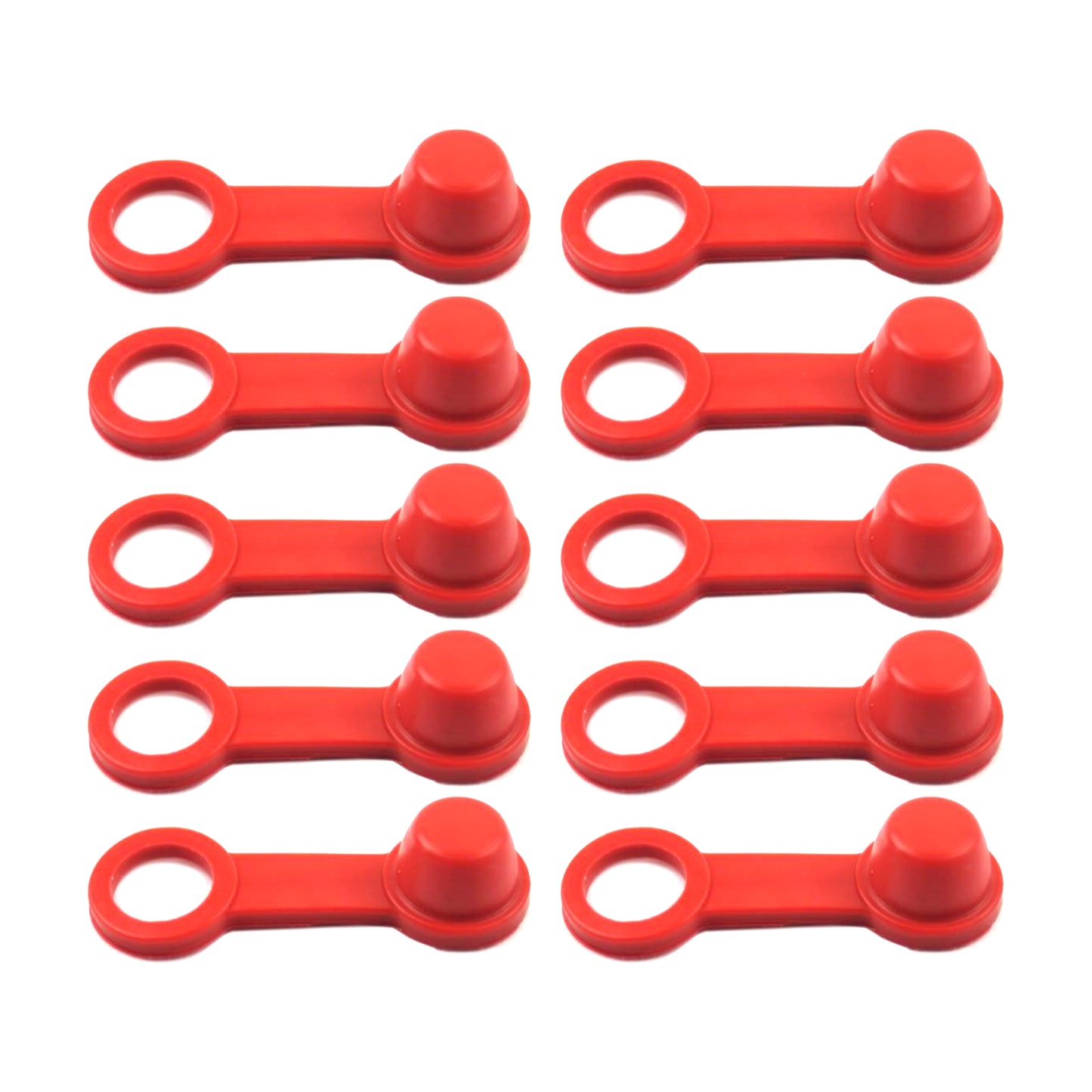TRADE PACK 10 RUBBER CAPS RED, BLEED NIPPLE COVER CAP