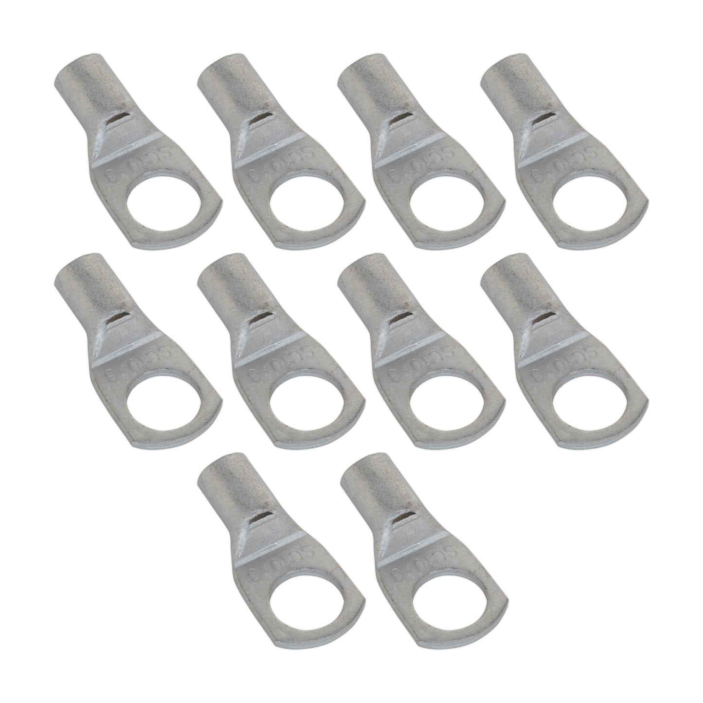 12mm RING TERMINAL COPPER 70mm2, TO SUIT CABLE 9.5mm, PACK OF 10