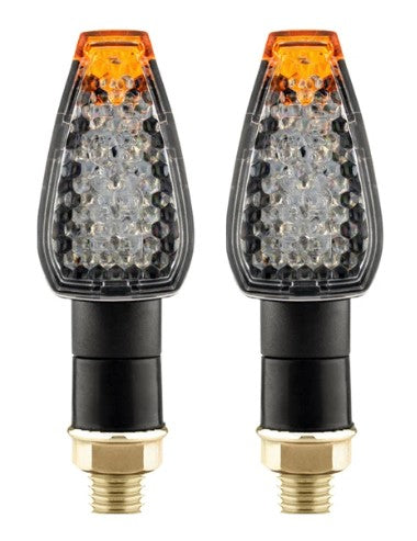 INDICATORS 14 LED 12V CLEAR PAIR TURN SIGNAL E50