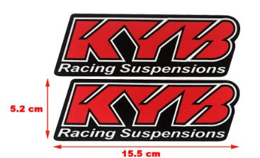 KYB ORANGE Fork Sticker 1Pair Reflective Suspension Decal