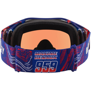 OAKLEY AIRBRAKE MX RENAUX SIGNATURE BLUE/RED, PRIZM MX TORCH IRIDIUM LENS