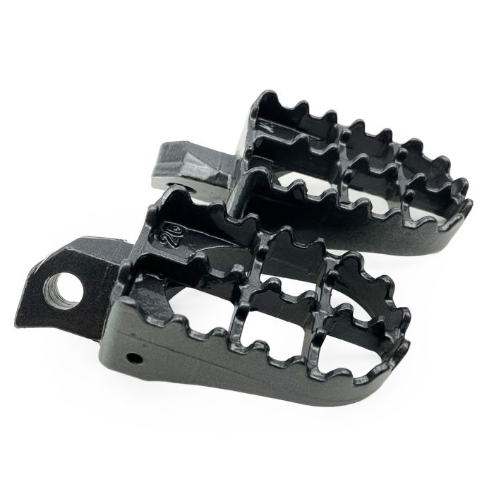 FOOT PEGS STEEL GREY KX, KAWASAKI KX125/250, KDX
