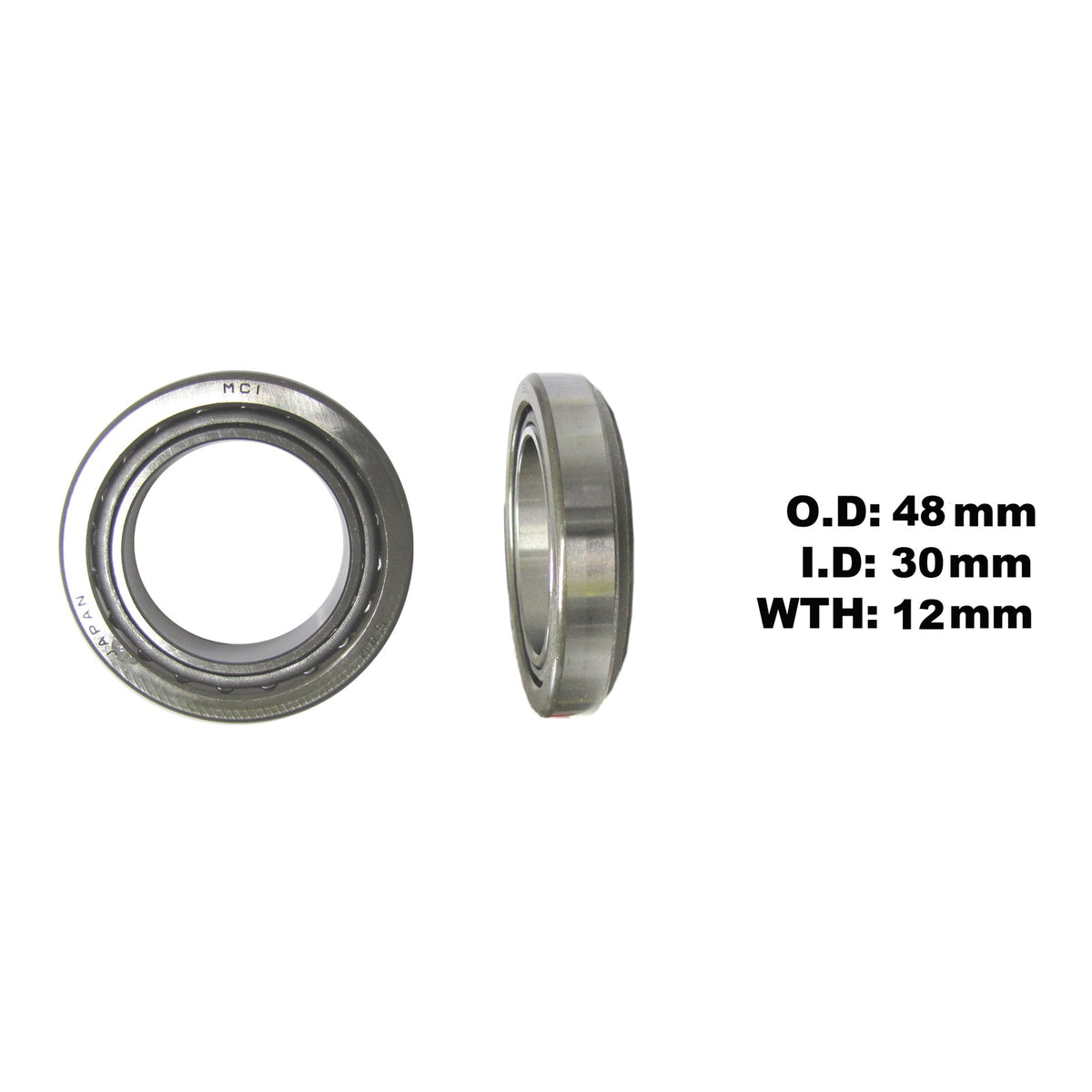 Tourmax Steering Taper Bearing 30 x 48 x 12