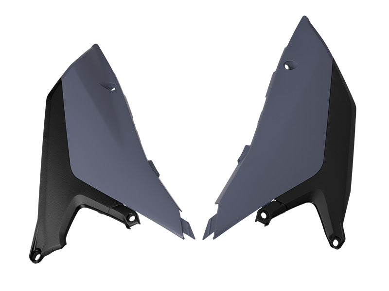 SIDE PANELS 2026 YZ450F YAMAHA QUANTUM GREY/BLACK, R-TECH R-FIYZFGRNR26