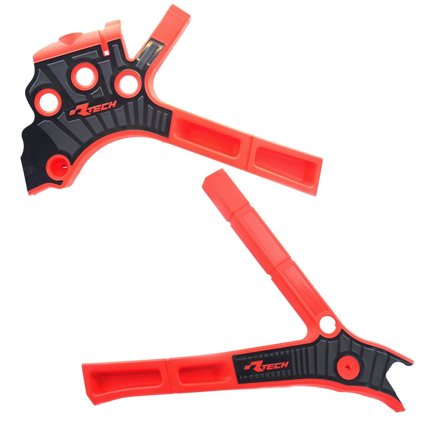GRIPPY FRAME GUARD 05-24 YZ 125/250 RED/BLACK, R-TECH R-PRTYZ0RSNR2, FANTIC XE/XX 125/250/300 2021-23
