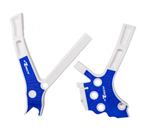 GRIPPY FRAME GUARD 05-24 YZ 125/250 WHITE/BLUE, R-TECH R-PRTYZ0BNBL2, FANTIC XE/XX 125/250/300 2021-23