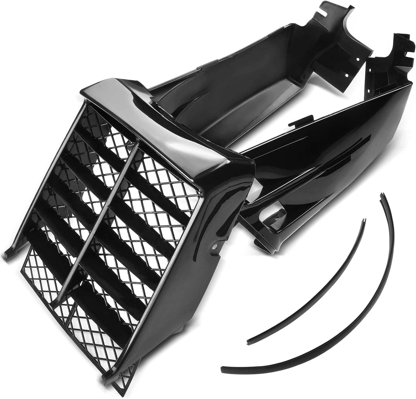 TANK SIDE COVERS & RADIATOR SHROUDS BLACK KIT YAMAHA BANSHEE YFZ350 1987-2006 2GU-21711-90-00