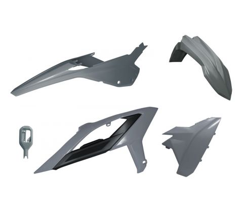 Beta RR 125-480 Plastic Kit / Body Set – Grey – 2023