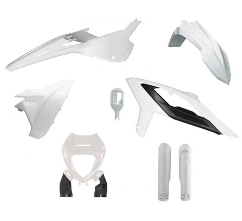 Beta RR 125 - 480 Plastic Kit / Body Set – White – 2023–2024