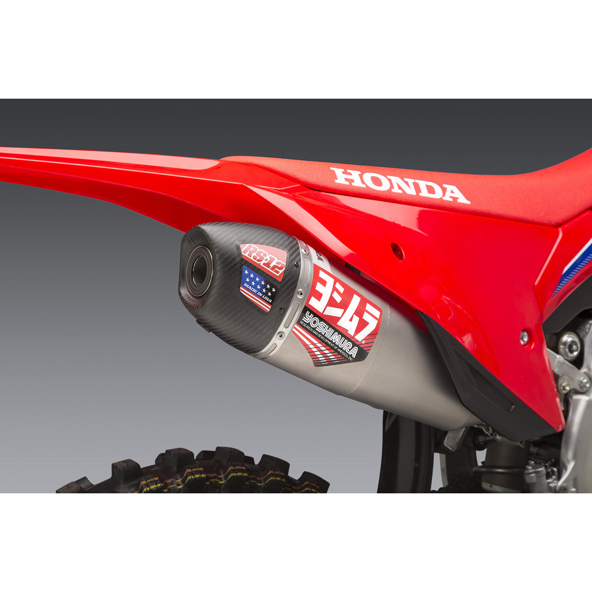 Yoshimura RS-12 Full Exhaust System (Titanium/Carbon Cap) Honda CRF450R 21-2