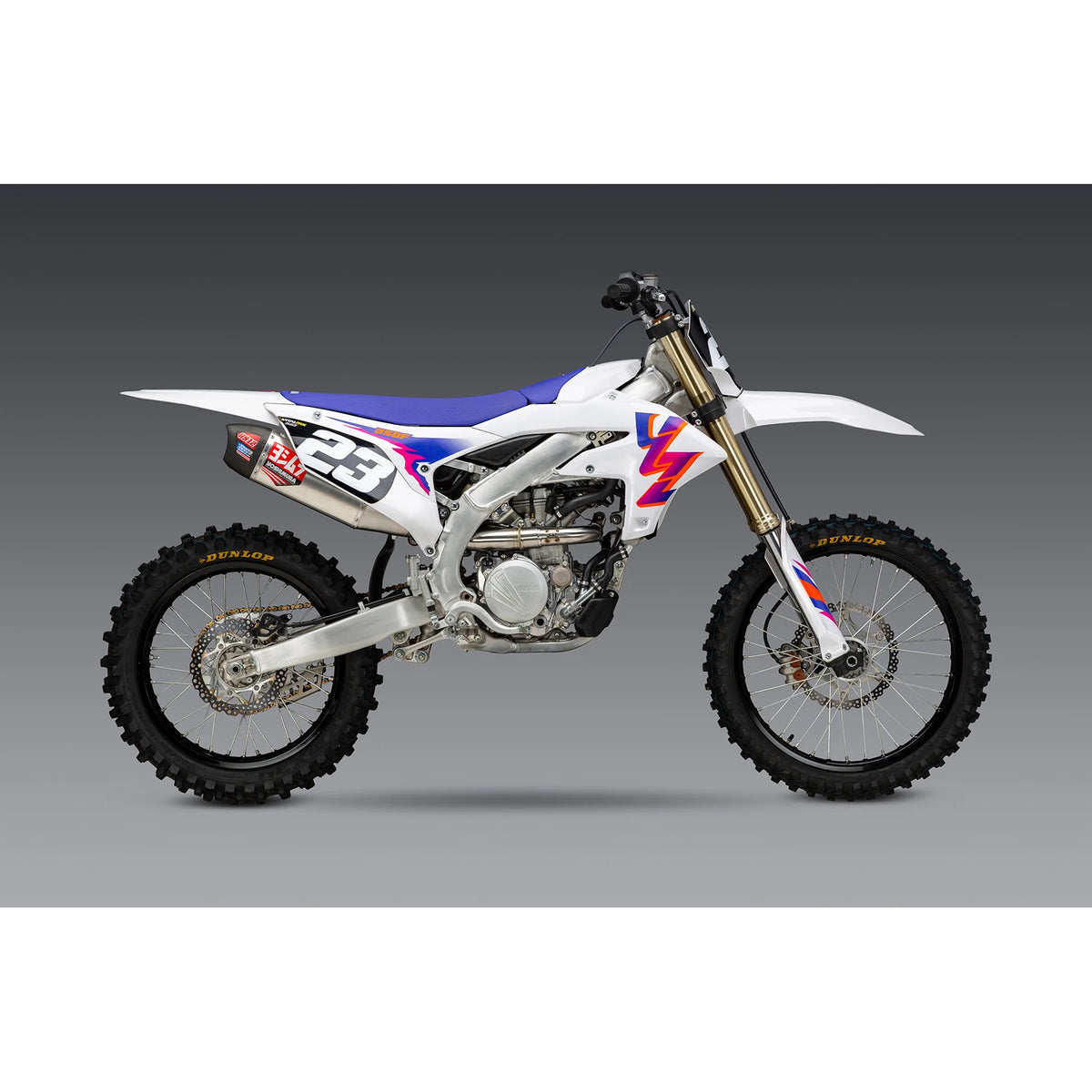 Yoshimura RS-12 Full Exhaust System (Stainless Steel/Aluminium/Carbon Cap) Yamaha YZ250F 24