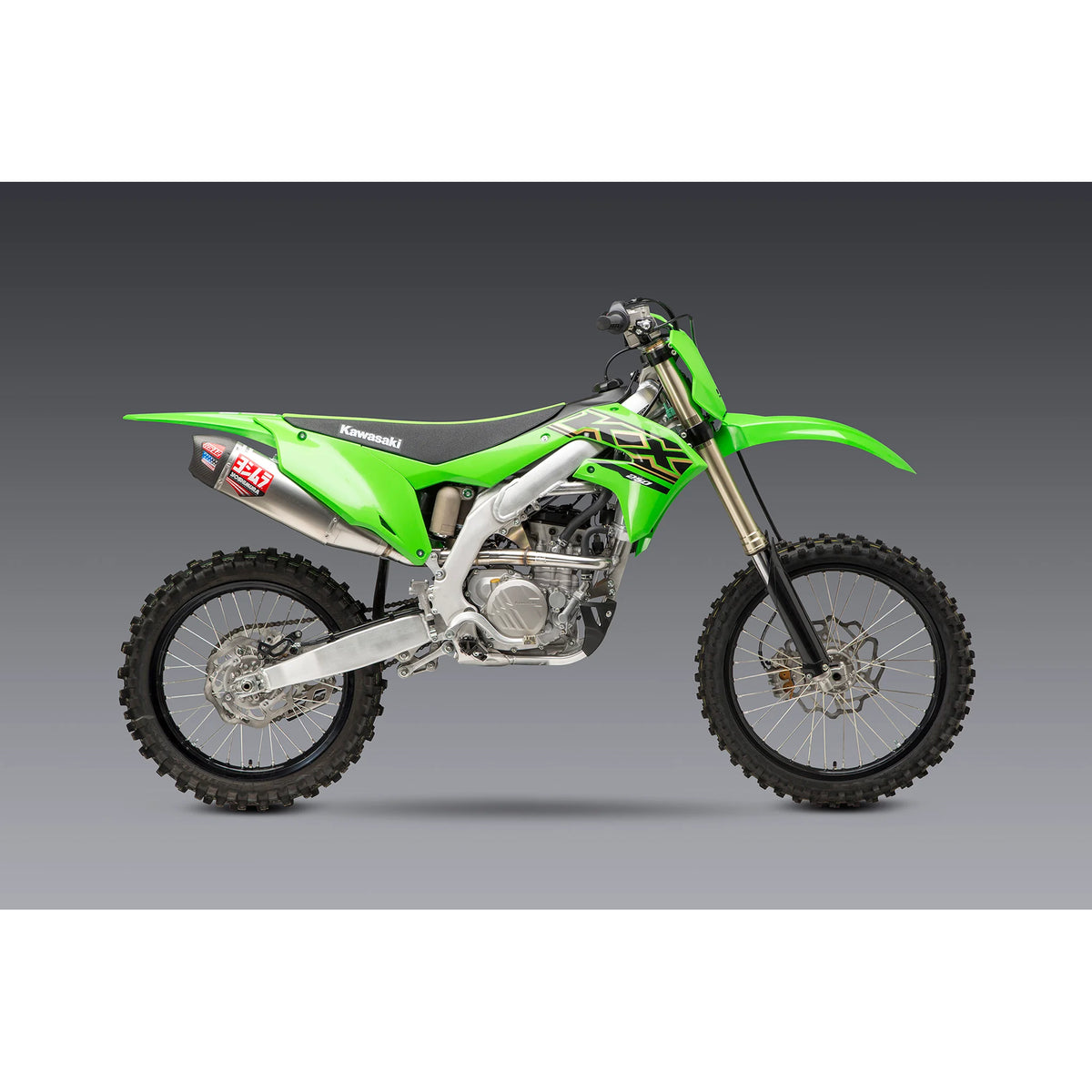 Yoshimura RS-12 Full Exhaust System (Stainless/Aluminium/Carbon Cap) Kawasaki KXF250 21-23