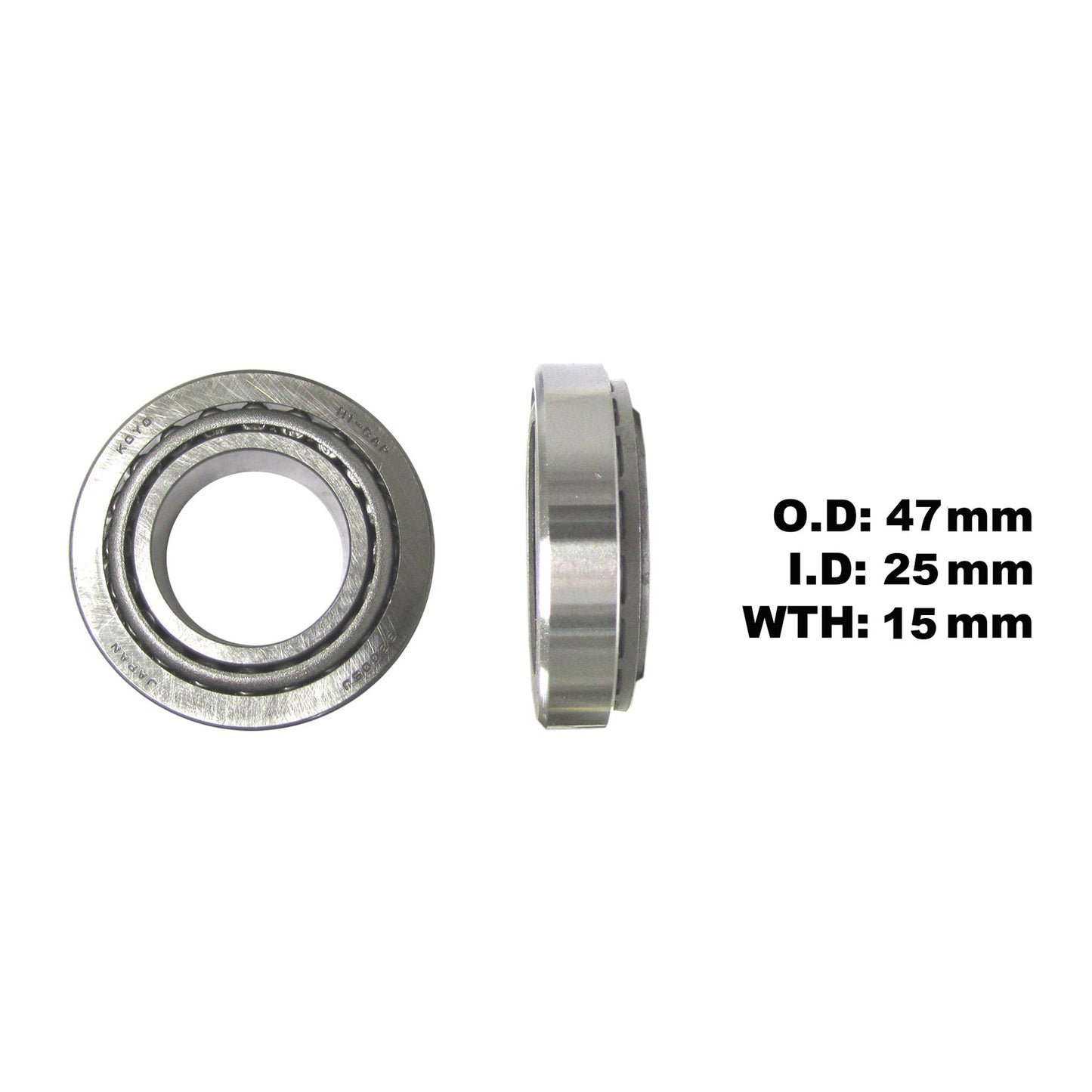 Koyo by JTEKT Steering Taper Bearing 25 x 47 x 15