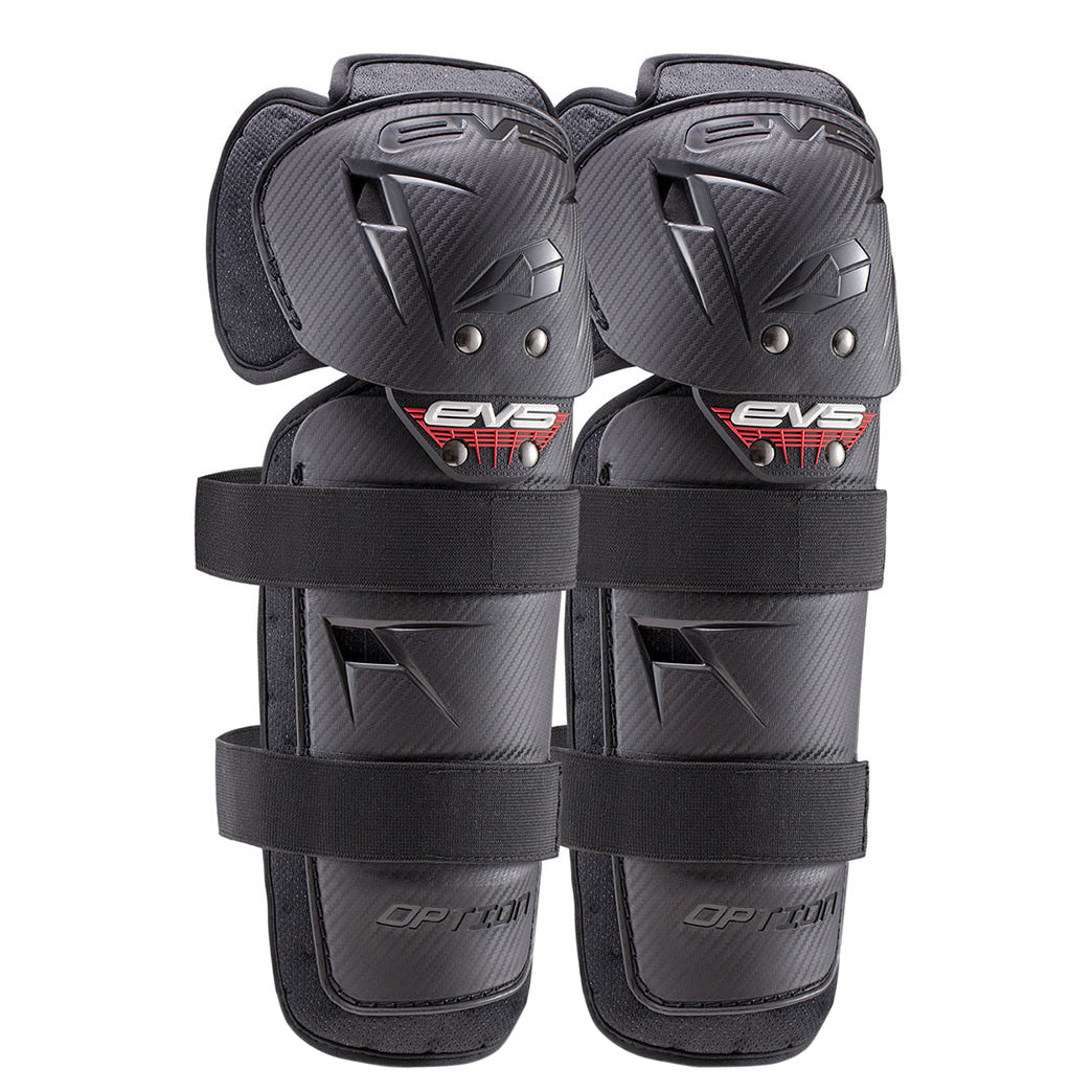 EVS Option Knee Guards Adult (Black) Pair, Size Adult