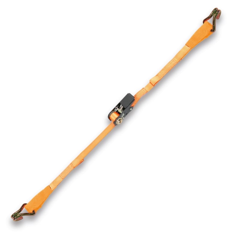 Ratchet Tie Downs with S-Hooks and Eyes 400kg High-Tenacity Polyester 3m - Robur 8188CG25 3