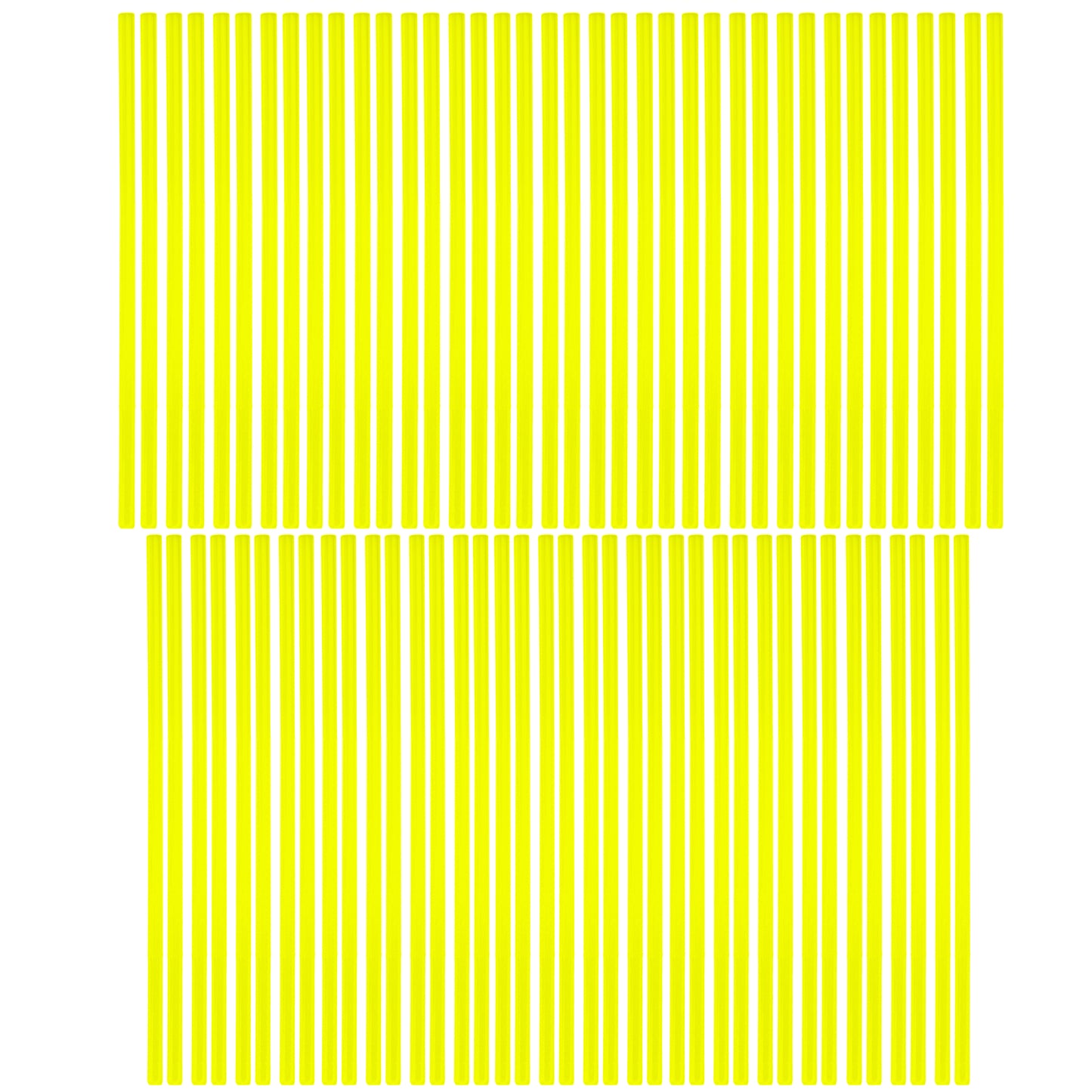 SPOKE SKIN SET 8.5" & 7.5" YEL, SS-101, 76 PCS, NEON YELLOW