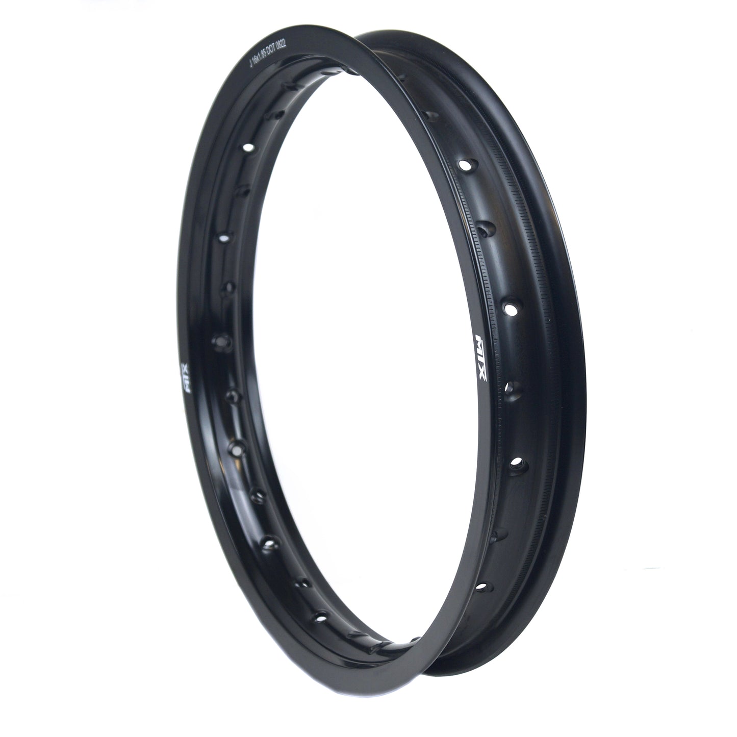 RIM 185 x 16 28H MTX MOTO ALLOY RIM BLACK MRRIM1618528B1