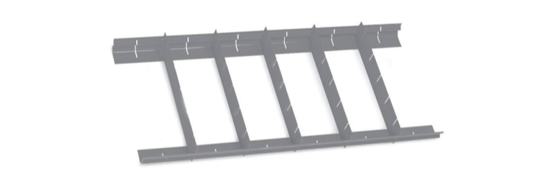 Parallel Partitions for C38, C45PRO M4/M5/M7/M8 Left Side Drawer 570x410mm 70mm Height - Beta Tools 8889PS/7