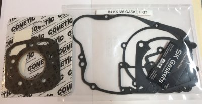 1984 Kawasaki KX 125 Complete Engine Gasket Kit