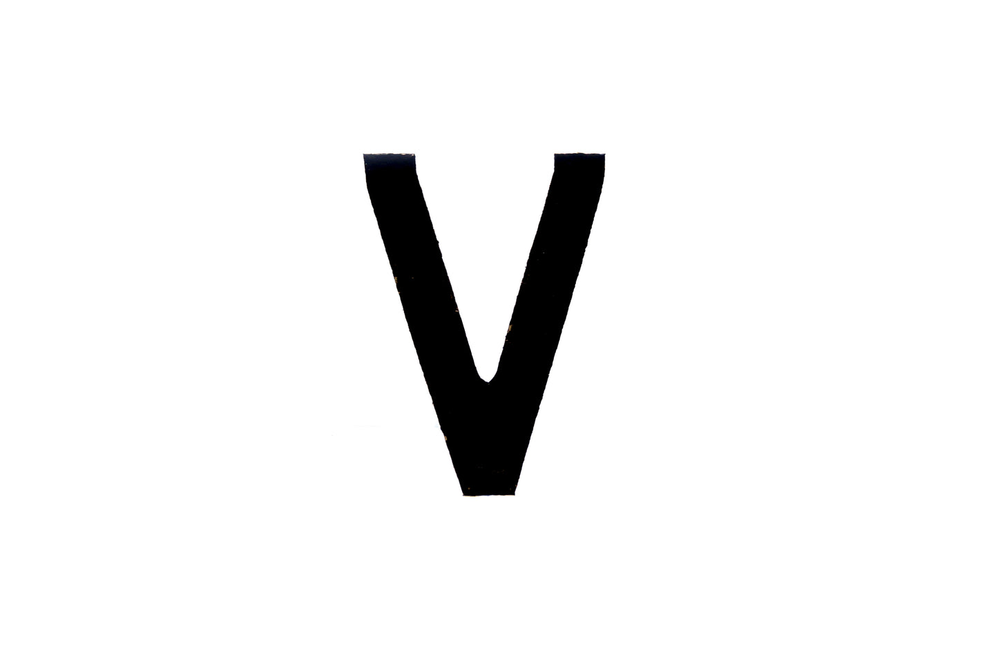 NUMBER PLATE DIGITS BIG V EACH