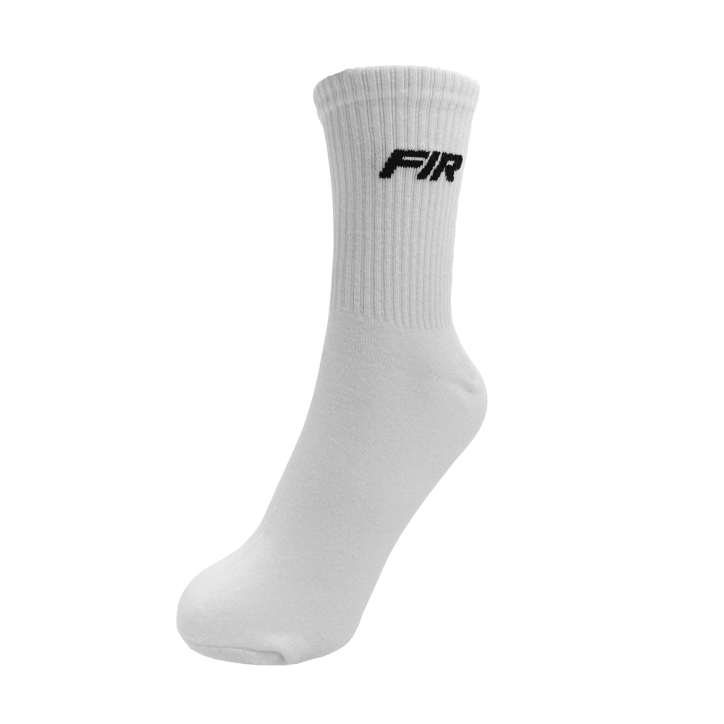 UNISEX SOCKS WHITE WITH BLACK FIR DESIGN SIZE L (UK 7-11)