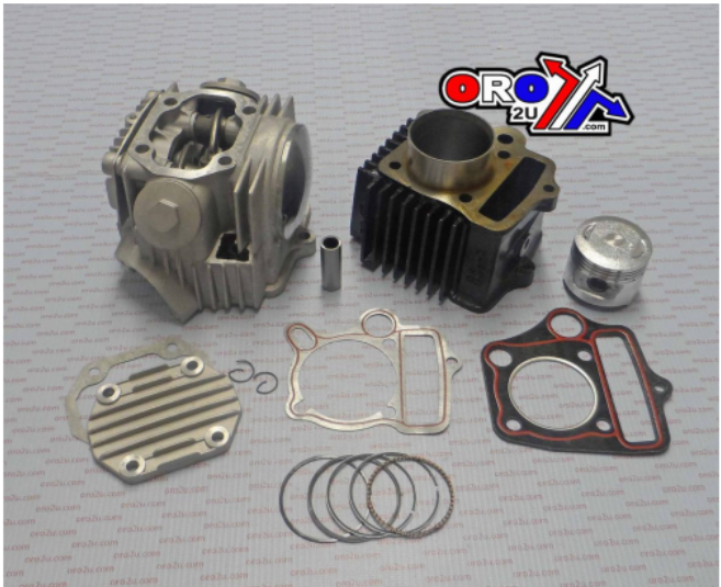 CYLINDER & HEAD CAM VALVE PISTON GASKET KIT 90cc 1993-2005 HONDA C90 TRX90 BORE 47mm 86CM3 TOP END REBUILD KIT